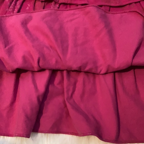 Penelope Mack Pink Ruffled Corduroy Dress: Size 6X - Picture 6 of 7